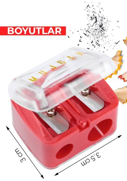 Kırmızı 2'li Kalemtıraş fiyatları