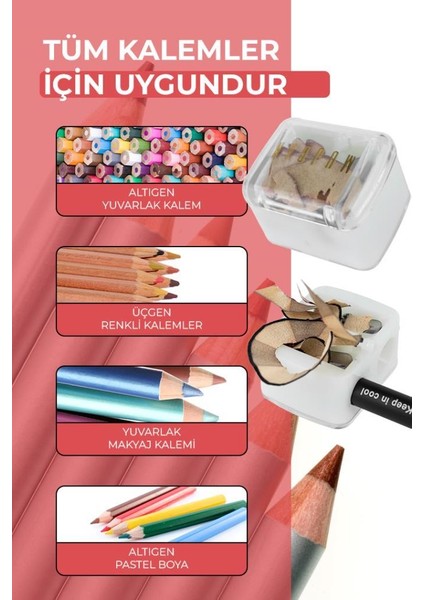 Kırmızı 2'li Kalemtıraş indirimleri