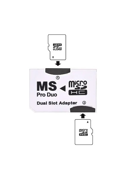 4304 Micro Sd Memory Stick Pro Duo Çevirici Dönüştürücü Hafıza Kartı Adaptörü