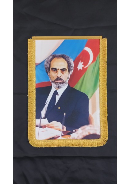 Ebulfeyz Elçibey Portre Bayrak Afiş