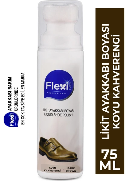 Flexi Care Flexicare Likit Koyu Kahverengi Ayakkabı Boyası 75 ml