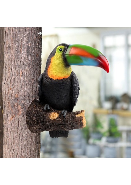 Toucan Kuş Heykelcik Asılı Koyu Gri (Yurt Dışından) fırsatları