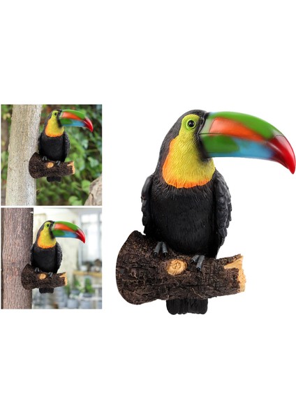 Toucan Kuş Heykelcik Asılı Koyu Gri (Yurt Dışından) indirimleri