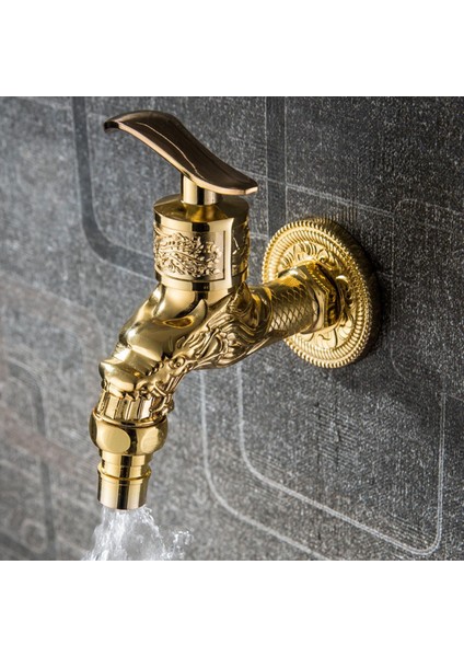 Açık Bahçe Ev Banyo Spigot Bibcock Dekoratif Musluk Altın (Yurt Dışından) modelleri