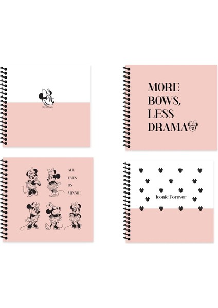 Sert Kapaklı 16X15 Çizgili Defter - 4 Lü Set