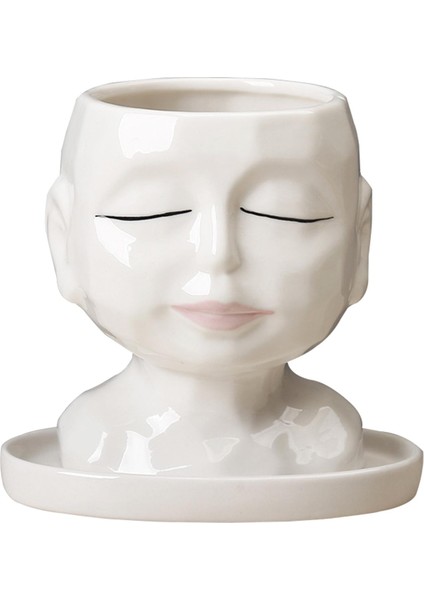 Portre Yüz Kafası Ekici Bahçe Fabrikası Pot Kaktüs Flowerpot Ev Süsleme (Yurt Dışından) fiyatları