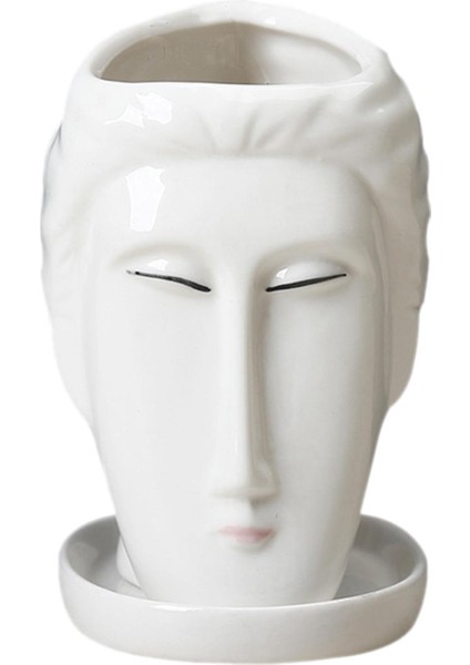 Yüz Kafa Ekici Bahçe Bitki Pot Kaktüs Flowerpot Masaüstü Dekor Çocuk (Yurt Dışından)