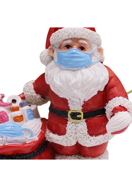 Noel Baba Giymek Süsleme Dekorasyon Masası Masası Heykel Kolye (Yurt Dışından) modelleri