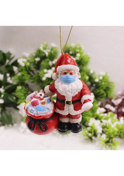 Noel Baba Giymek Süsleme Dekorasyon Masası Masası Heykel Kolye (Yurt Dışından) fırsatları