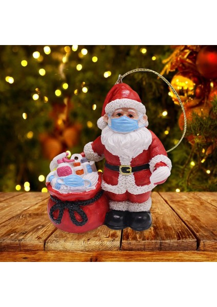 Noel Baba Giymek Süsleme Dekorasyon Masası Masası Heykel Kolye (Yurt Dışından) indirimleri