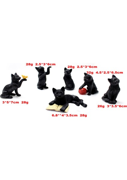 6pcs Stakes Glow Bahçe Arka Bahçesi Minyatür Süs Kolay Ekleme (Yurt Dışından)