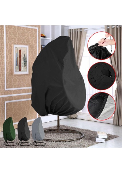 Elastik Drawstring ile Yumurta Sandalye Kapağı Dış Mekan Çim 190X115CM Için 210D Oxford Bezi (Yurt Dışından) fırsatları