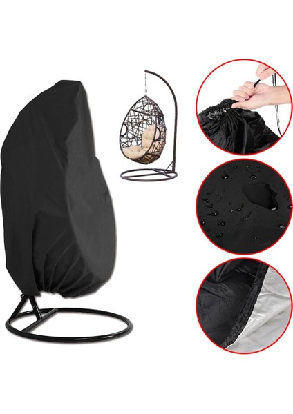 Elastik Drawstring ile Yumurta Sandalye Kapağı Dış Mekan Çim 190X115CM Için 210D Oxford Bezi (Yurt Dışından) indirimleri