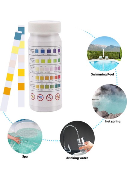 50X Havuz Su Kalitesi Test Şeridi Alkalinite Sertlik Ph Test Cihazı (Yurt Dışından) modelleri