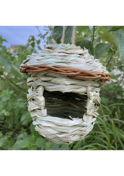 El Işi Çim Asılı Kuş Evi Saman Kuş Yuvası Doğal 16X15CM (Yurt Dışından) fiyatları