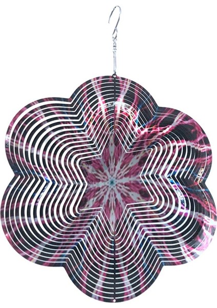 Çim Için Rüzgar Paslanmaz Şekilli Asılı Dekor 22X33CM (Yurt Dışından)