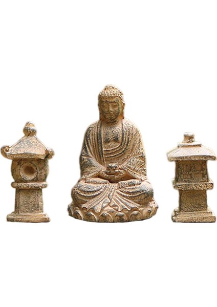 Buda Heykel Bahçesi Süsleri Diy Sanat El Sanatları Oda Avlusu Mini Tathagata (Yurt Dışından)