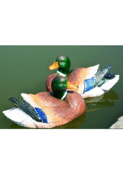 Güzellik Reçine Mallard Ördekler Açık Bahçe Süsleme Hayvanları Koleksiyon Sol (Yurt Dışından) fırsatları