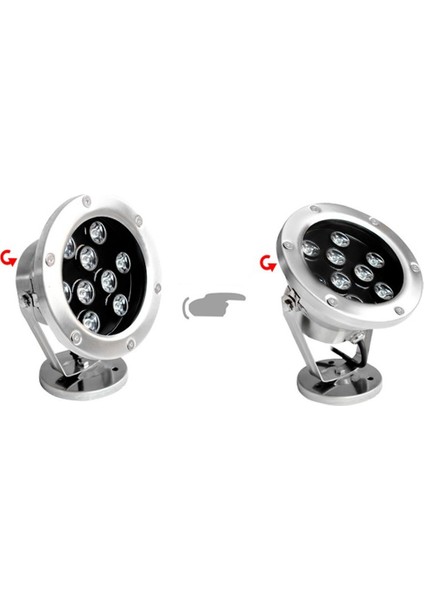 9W LED Taşkın Işığı Açık Dış Suyun Altında Havuz Lambası Rgb (Yurt Dışından) indirimleri