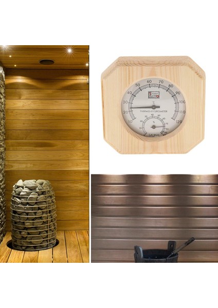 2'si Ahşap Termometre Higothermograf Sauna Odası Ekipman Sauna Araçları (Yurt Dışından) fiyatları