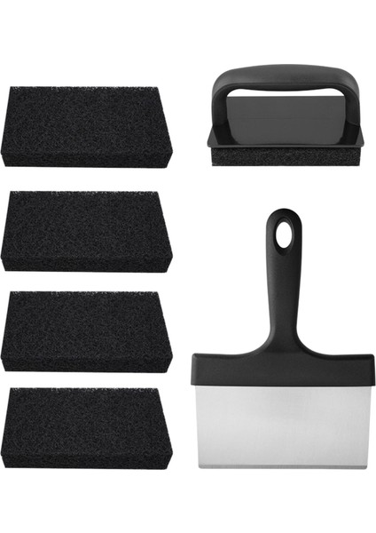 7pcs Griddle Temizleme Kiti Griddle Spatula Kamp Için Saplı (Yurt Dışından)