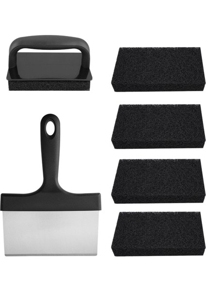 7pcs Griddle Temizleme Kiti Griddle Spatula Kamp Için Saplı (Yurt Dışından) fiyatları