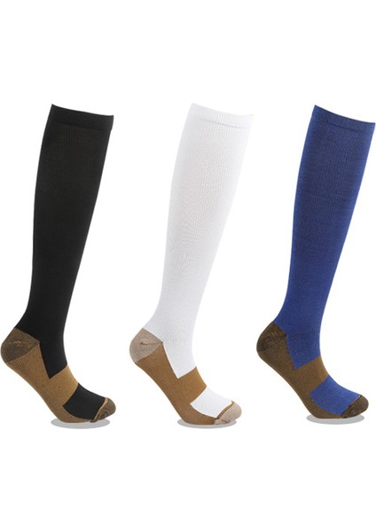 3 Çift Maraton Doğa Sporları Çorapları Futbol Çorapları Koşu Sıkıştırma Çorapları
