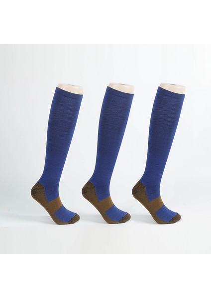 3 Çift Maraton Doğa Sporları Çorapları Futbol Çorapları Koşu Sıkıştırma Çorapları(Yurt Dışından)