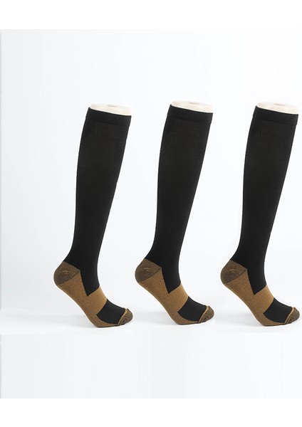 3 Çift Maraton Doğa Sporları Çorapları Futbol Çorapları Koşu Sıkıştırma Çorapları