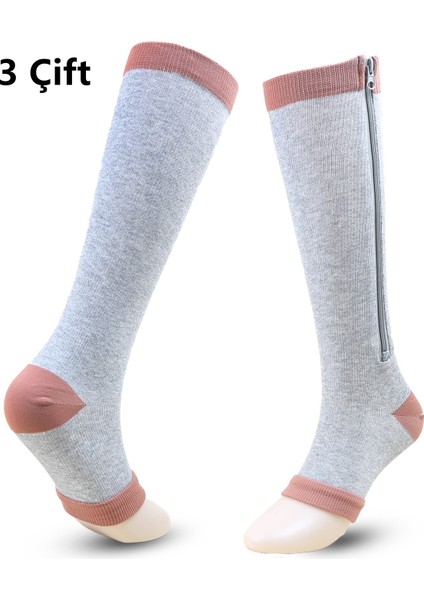 3 Çift Maraton Doğa Sporları Çorapları Futbol Çorapları Koşu Sıkıştırma Çorapları