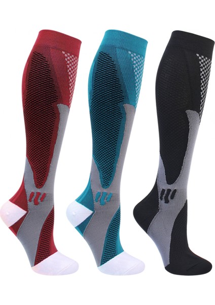 3 Çift Maraton Doğa Sporları Çorapları Futbol Çorapları Koşu Sıkıştırma Çorapları indirimleri