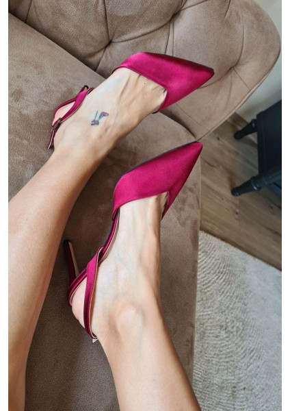 036 3110 Topukla Kadın Saten Stiletto Ayakkabı fiyatları