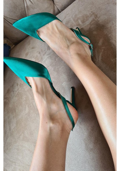 036 3110 Topukla Kadın Saten Stiletto Ayakkabı fiyatları