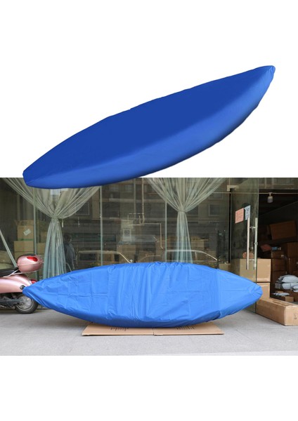 Oxford Kumaş Kayak Kapak Teknesi Güneş Biçimi 5.1-5.5 M İçin Su Geçirmez Kano Mavi (Yurt Dışından)