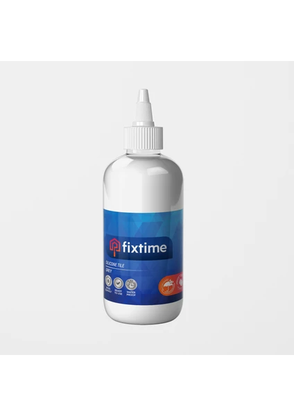 FİXTİME Tile Master Silikonlu Derz Dolgusu Beyaz 225 ml ( 2'li SATIŞ PAKET )