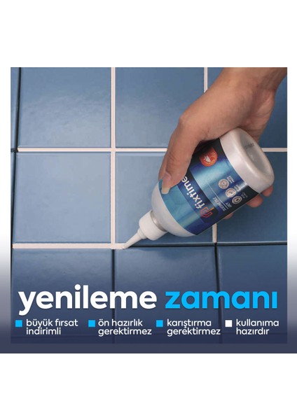 FİXTİME Tile Master Silikonlu Derz Dolgusu Krem 225 ml (2'li SATIŞ PAKET ) fiyatları