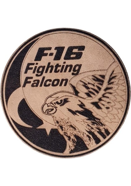 F16 Fıghtıng Falcon Deri Peç - Arma - Askeri Patch