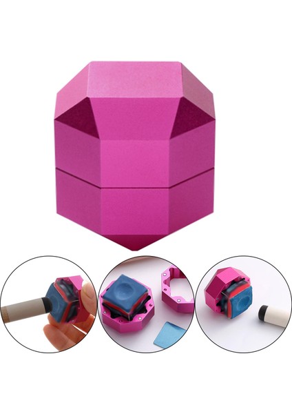 Dayanıklı Havuz Tebeşir Tutucu Bilardo Aksesuar Taşıyıcı Pembe 36MMX36MMX36MM fiyatları