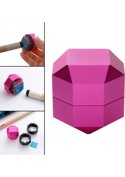 Dayanıklı Havuz Tebeşir Tutucu Bilardo Aksesuar Taşıyıcı Pembe 36MMX36MMX36MM modelleri