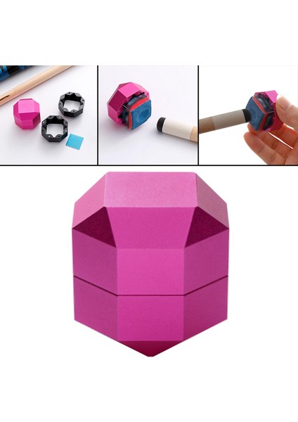 Dayanıklı Havuz Tebeşir Tutucu Bilardo Aksesuar Taşıyıcı Pembe 36MMX36MMX36MM indirimleri