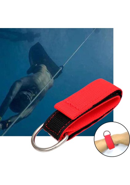 Havuz 2,5 cm Genişlik Için Ayarlanabilir Dalış Bilek Kayışı Dokuma Koridor Bant