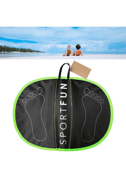 Su Geçirmez Wetsuit Değiştirme Paspas Feet Ped Topraklama Matı Spor Salonu Yüzme Kirişleri Yeşil