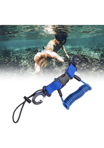 Tüplü Dalış Kordon Klips Anti Kayıp Hızlı Serbest Bırakma Tokası Dalış Aletleri Mavi modelleri