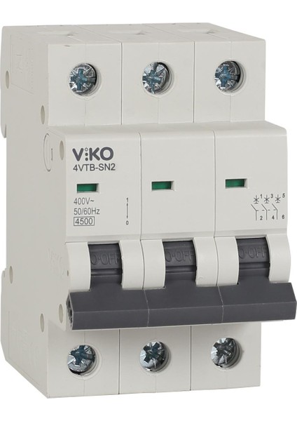 Otomatik Sigorta 3x32A B 4.5kA 4VTB-3B32