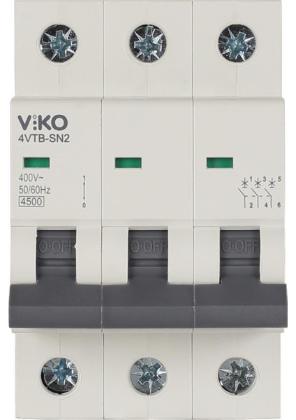 Otomatik Sigorta 3x32A B 4.5kA 4VTB-3B32