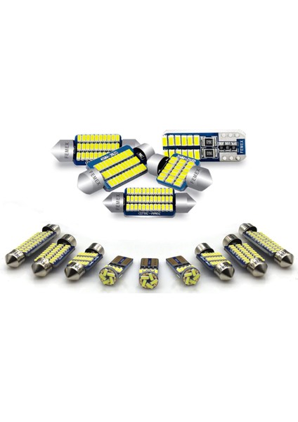 Peugeot 207 LED Iç Aydınlatma Ampul Seti Femex Parlak Beyaz