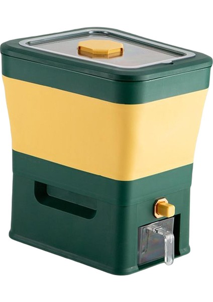 Otomatik Tahıl Dispenser Depolama Gıda Depolama Konteyneri Yeşil (Yurt Dışından)