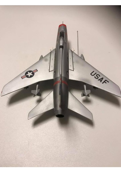 North American F-100 C Super Sabre Pm Model Avcı-Bombardıman Uçağı Demonte Plastik Maketi