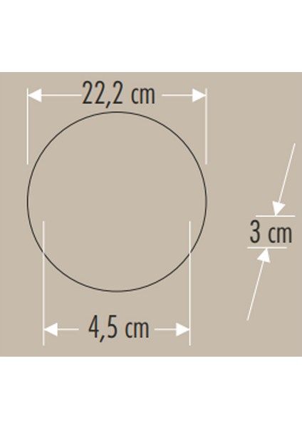 Ct 5664 Sıva Üstü X-Plus LED Panel