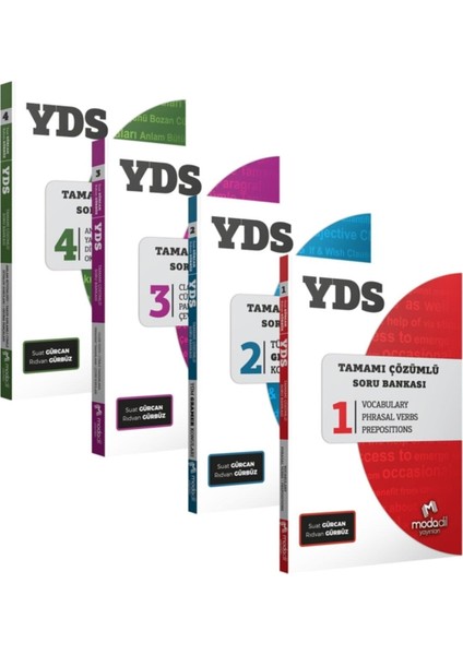 YDS Tamamı Çözümlü Modüler Soru Bankası Set
